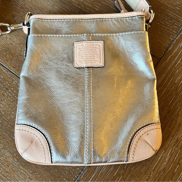 Coach Silver Metallic Crossbody Bag - Picture 2 of 16